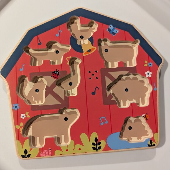 Wooden Farm Animal puzzle - Picture 2 of 3